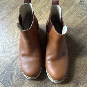 Cole Haan Tan Leather Ankle Boots